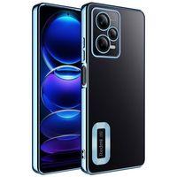 Xiaomi Redmi Note 12 Pro 5G Kılıf Kamera Korumalı Logo Gösteren Zore Omega Kapak
