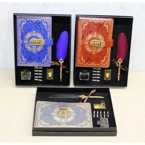 Şifreli Deri Defter Ve Divit Hokka Seti