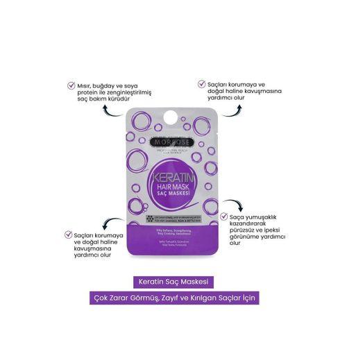 Keratin Saç Maskesi 25 ML (24 ADET) - Yıpranmış Saçlar İçin - mrfs