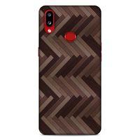 Lopard Samsung Galaxy A10s Uyumlu Kılıf Wood'X (33) Hybrid Kılıf Baskılı