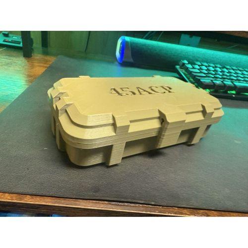 45ACP menteşeli cephane engebeli kutu 50 tur – 6894686