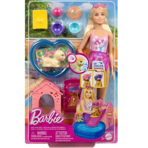 Eğitici Oyuncak JBF35 Barbie Köpekçikle Havuz Partisi Oyun Seti