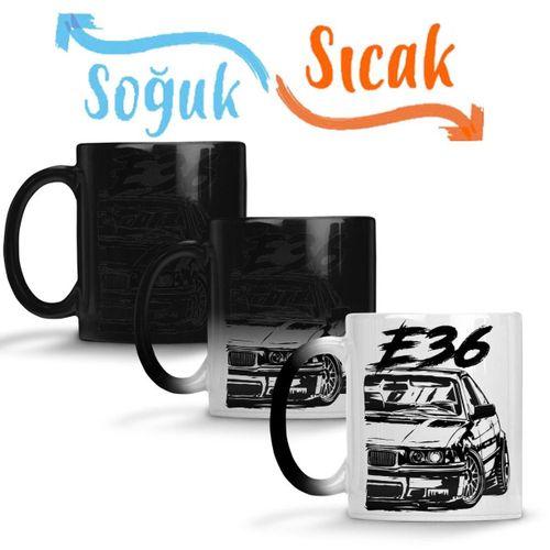 E36 Dirty Style Sihirli Kupa Bardak Porselen