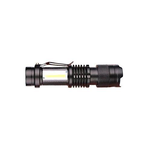 Şarjlı Led El Feneri - 14500 Pil Dahil, 4 Işık Modu, Mini Boy