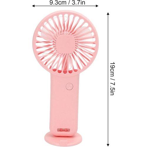 Mini Fan,Telefon Tutucu,Portatif El Vantilatörü Pembe  9,3X19Cm Usb Şarjlı El Fanı