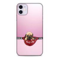 Apple Iphone 11 Kılıf Köpek Kıyafetleri (5) Koruma Kabı Yavru Pug Çanta