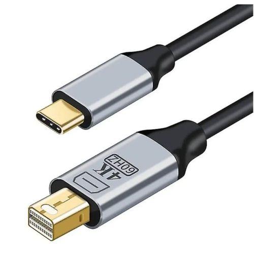 ZR126 Siyah Type-C Mini Dp Çevirici Kablo 1,8 M