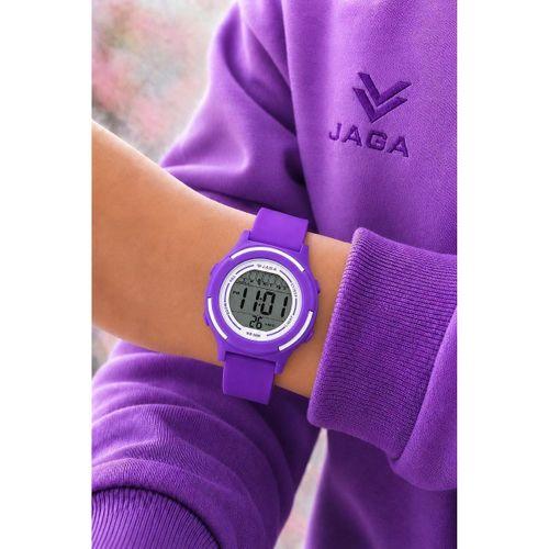 JAGA Unisex Dijital Çocuk Kol Saati 50 Mt Su Geçirmez Spor Silikon Kordonlu Alarm-Kronometreli JG.5