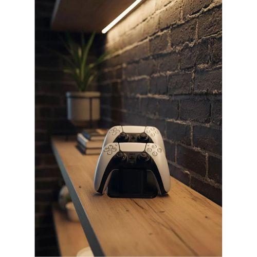 İkili Gamepad Tutucu Siyah 7x18 Cm Masa Ve Raf Düzeni