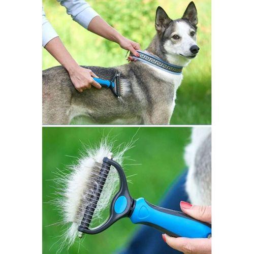 Plastik Saplı Metal Kedi Köpek Bakım Kıtık Tüy Topak Açıcı Tarak 1adet