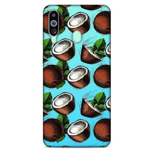 Frutix Hindistan Cevizi 02 Samsung Galaxy M40 Kılıf Desenli Silikon