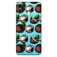 Frutix Hindistan Cevizi 02 Samsung Galaxy M40 Kılıf Desenli Silikon
