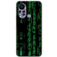 İnfinix Hot 11s Kılıf HD Desen Baskılı Arka Kapak - Matrix