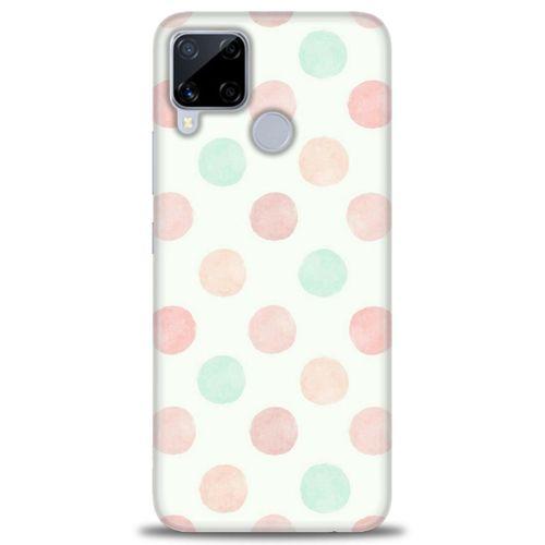 Realme C15 Kılıf HD Baskılı Kılıf - Blue Pink + Tam Ekran Koruyucu