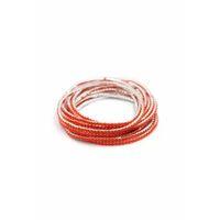 6'lı Lastikli Bileklik - Kırmızı