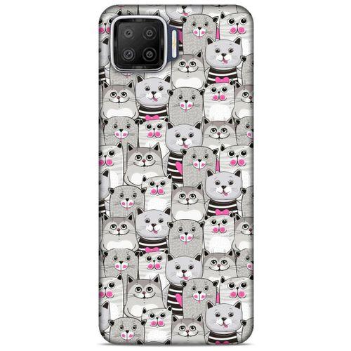 Lopard Oppo A73 Uyumlu Kılıf Kediler (32) Soft Silikon Kılıf Pembe Burun