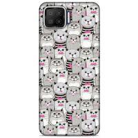 Lopard Oppo A73 Uyumlu Kılıf Kediler (32) Soft Silikon Kılıf Pembe Burun