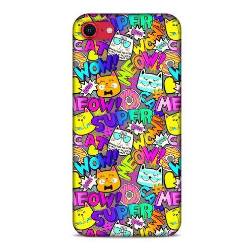 Graffitix (12) Desenli Silikon Kapak Apple iPhone SE 2020 Kılıf