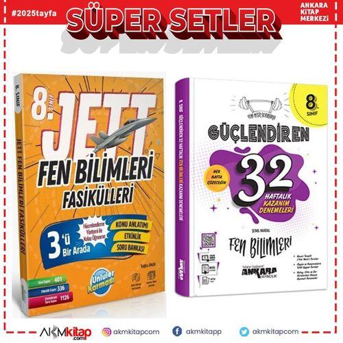 Ünlüler Karması 8. Sınıf Fen Bilimleri JETT Soru Fasikülleri ve Ankara Deneme Seti 2 Kitap