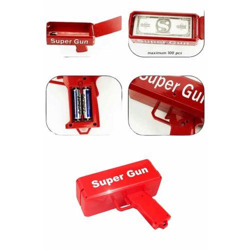 Çocuklara Özel Eğlenceli Para Saçma Makinası Parti Oyuncağı Kırmızı