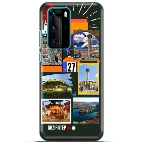 Lopard Huawei P40 Pro Uyumlu Kılıf Şehirli ※ (27) Gaziantep Tasarımlı Kılıf