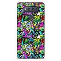 Graffitix (9) Desenli Silikon Kapak LG K61 Kılıf