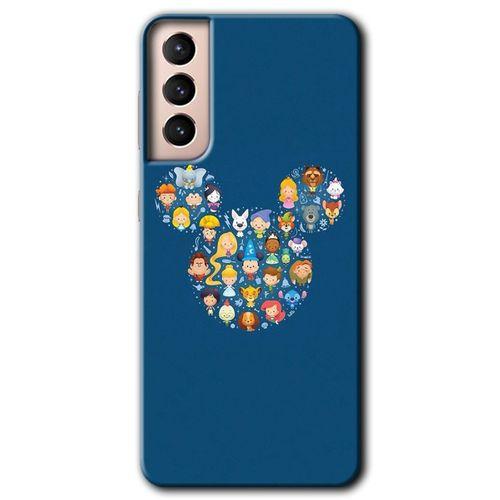 Samsung Galaxy S21 Plus HD Baskılı Kılıf + 9D Tam Ekran Koruyucu - Mickey