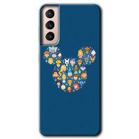 Samsung Galaxy S21 Plus HD Baskılı Kılıf + 9D Tam Ekran Koruyucu - Mickey