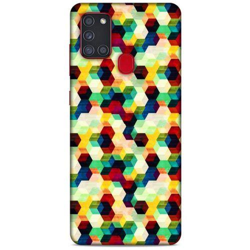 Geometrix 57 Samsung Galaxy A21s Kılıf Silikon Kapak