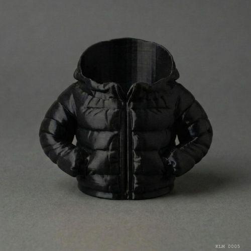 Siyah Şişme Mont Puf Formlu Büyük Boy Masaüstü ve Ofis Düzenleyici