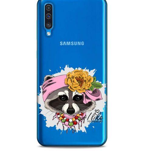 Zoologix (44) Samsung Galaxy A30s Şeffaf Kılıf Silikon Desenli