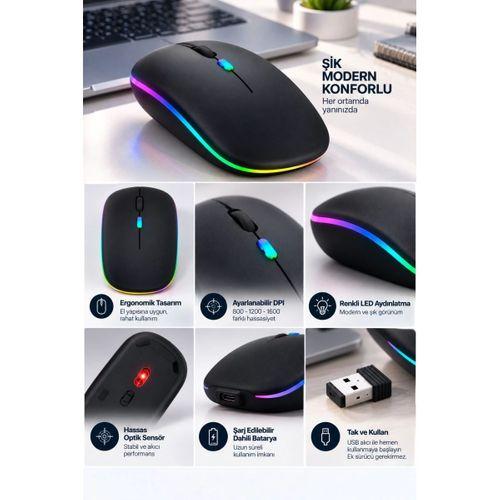 Ofis Ev Okul Kullanımına Uygun Şarjlı Kablosuz Mouse