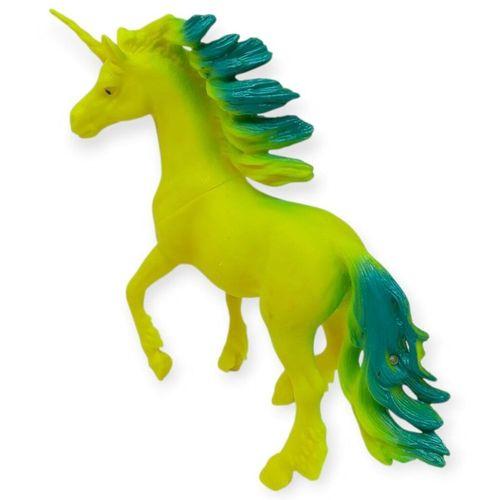 Çiftlik Hayvanları Serisi - Efsanevi Unicorn 12 cm - Sarı - Yeşil
