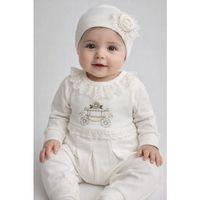 Çiçekli Araba Nakışlı Dantelli Tulum