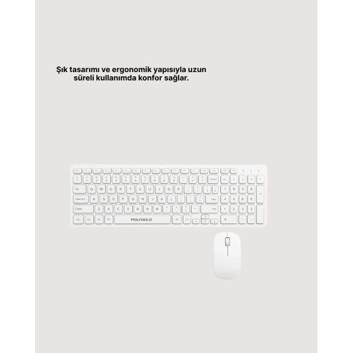 Kablosuz Klavye Ve Mouse Seti - Ergonomik Tasarım, Sessiz Kullanım, Geniş Uyumluluk