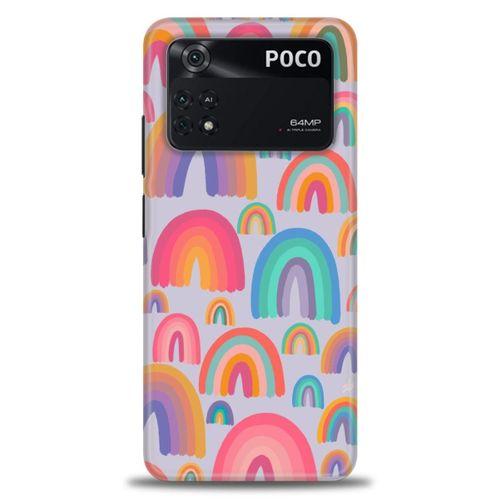 Xiaomi Poco M4 Pro 4G Kılıf HD Baskılı Kılıf - Gökkuşakları + Tam Ekran Koruyucu