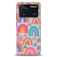 Xiaomi Poco M4 Pro 4G Kılıf HD Baskılı Kılıf - Gökkuşakları + Tam Ekran Koruyucu