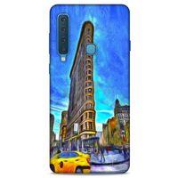 Samsung Galaxy A9 2018 Kılıf Dünya Mimarisi (7) Telefon Kılıfı Flat Iron New York