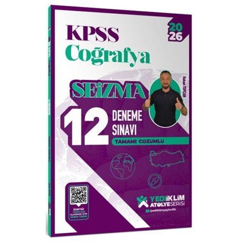 2026 KPSS Atölye Serisi Coğrafya Seizma Tamamı Çözümlü 12 Deneme Sınavı Yediiklim