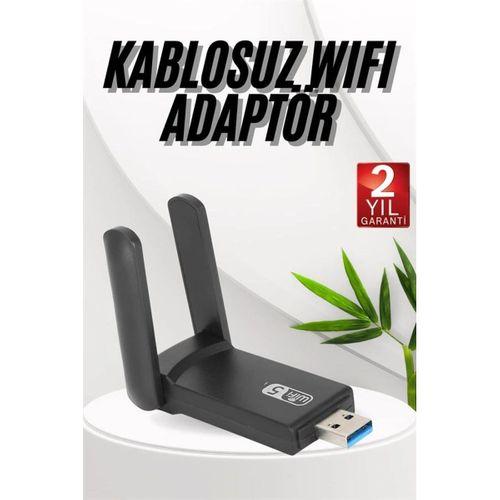Wifi Adaptörü Bt5 0 Wifi 2'si Bir Arada Çift Bantlı Çift Anten