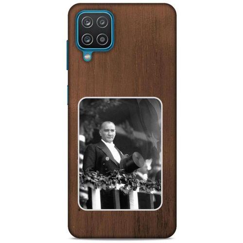 Lopard Samsung Galaxy A12 Uyumlu Kılıf Atatürk (35) Fit Design Kılıf