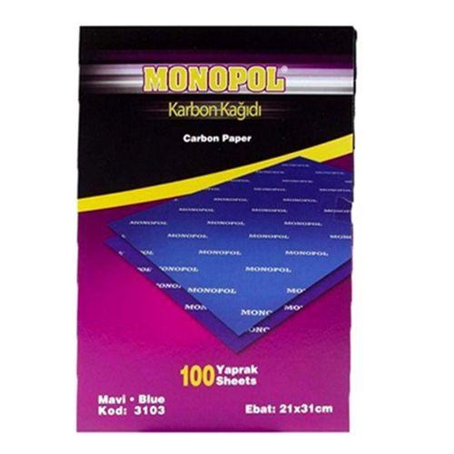 Monopol Karbon Kağıdı 100Lü Mavi