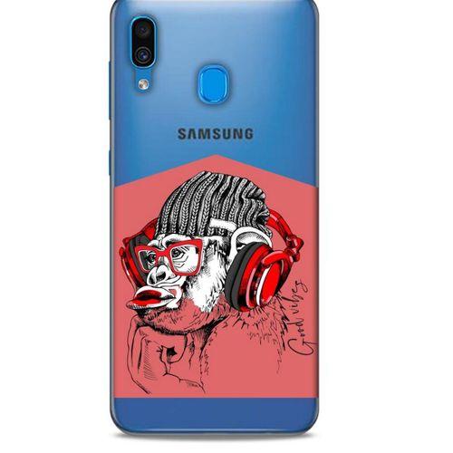 Zoologix (19) Samsung Galaxy A20s Şeffaf Kılıf Silikon Desenli