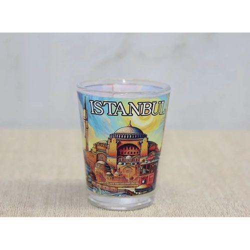İstanbul Temalı Cam Shot Bardak Alk4356
