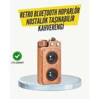 Klasik Görünümlü Bluetooth Hoparlör 360 Derece Stereo Ve Fm Radyo