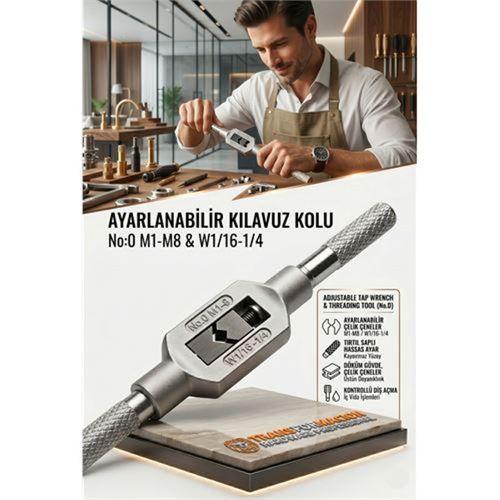 Transformacion Kılavuz Kolu M1-M8 Ayarlı Vida Diş Açma Aparatı No:0 723240