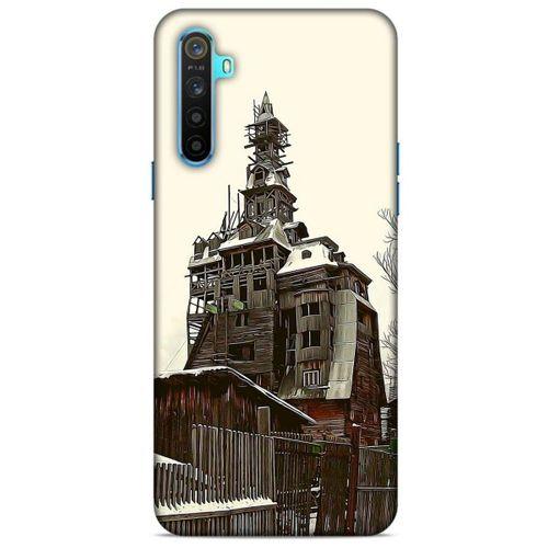 Oppo Realme 6i Kılıf Dünya Mimarisi (40) Fit Silikon Kılıf Wooden Gagster House