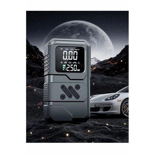 St-9654 Şarjlı 10.000 Mah Taşınabilir Araç Hava Kompresörü Akü Takviyeli Dijital Ekranlı Işıklı