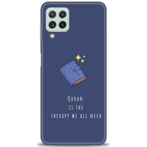 Samsung Galaxy M22 Kılıf HD Baskılı Kılıf - Quran + Tam Ekran Koruyucu