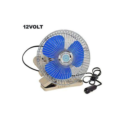 Oto Vantilatör Çap 18 Cm Mandallı Döner Başlıklı 12v Araç Içi Fan